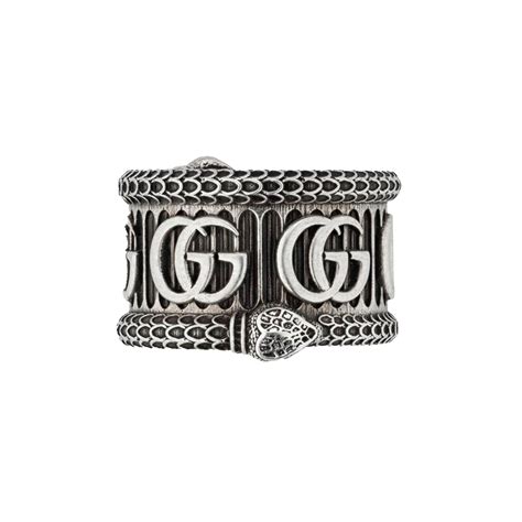 gucci snake ribg|Gucci interlocking ring silver.